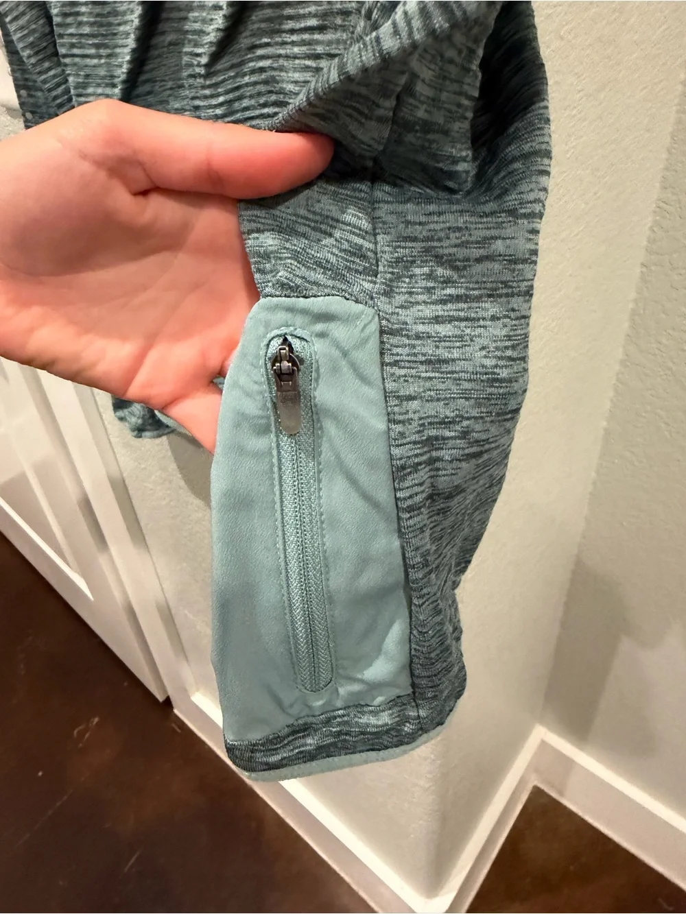 Nike Women's Running Teal Cowl Neck Thermal Pullover